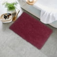 thumbnail image 1 of Home Weavers Fantasia Collection 100% Cotton Bathroom Rugs Set, Machine Washable Rug, Extra Soft and Absorbent bath Rug, Kitchen Mat, Bath Rug, Bath Floor Mat Non Slip, 17"x24" Rectangle, Red, 1 of 5