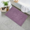 thumbnail image 1 of Home Weavers Fantasia Collection 100% Cotton Bathroom Rugs Set, Machine Washable Rug, Extra Soft and Absorbent bath Rug, Kitchen Mat, Bath Rug, Bath Floor Mat Non Slip, 17"x24" Rectangle, Purple, 1 of 5
