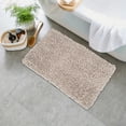 thumbnail image 1 of Home Weavers Fantasia Collection 100% Cotton Bathroom Rugs Set, Machine Washable Rug, Extra Soft and Absorbent bath Rug, Kitchen Mat, Bath Carpet, Bath Floor Mat Non Slip, 17"x24" Rectangle, Ivory, 1 of 5