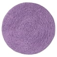 thumbnail image 1 of Home Weavers Fantasia Collection 100% Cotton Tufted Round Shape Bathroom Rug, Soft and Absorbent Bath Rugs, Non-Slip Bath Rug, Machine Wash Dry Bath Mats for Bathroom Floor- 30" Round, Purple, 1 of 6