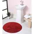 thumbnail image 1 of Home Weavers Fantasia Collection 100% Cotton Tufted Round Shape Bathroom Rug, Soft and Absorbent Bath Rugs, Non-Slip Bath Rug, Machine Wash Dry Bath Mats for Bathroom Floor- 30" Round, Red, 1 of 6