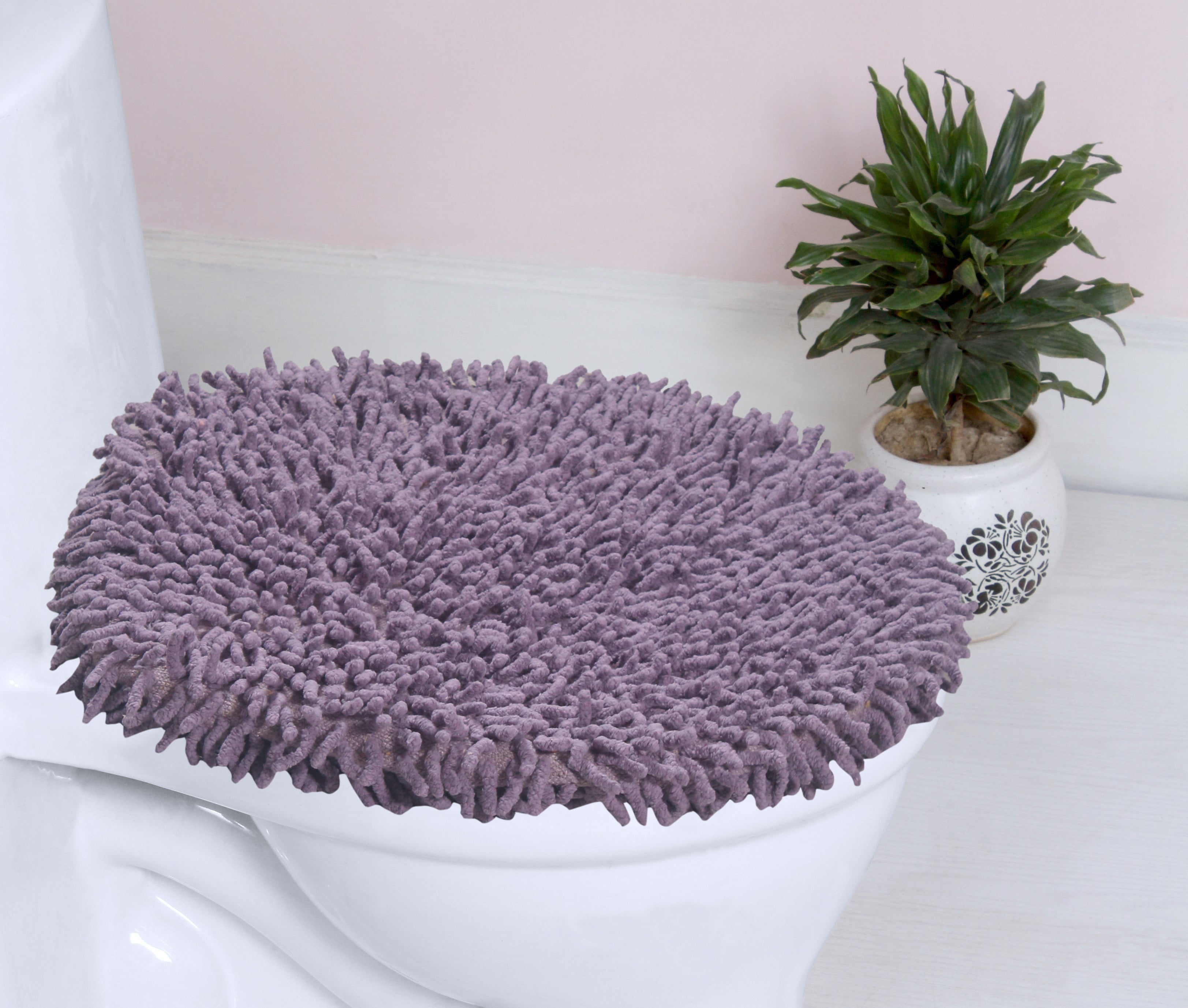 Home Weavers Fantasia Collection 100 Cotton Tufted Soft Bathroom Lid