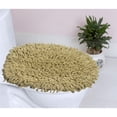 thumbnail image 1 of Home Weavers Fantasia Collection Toilet Lid Seat Cover, Elastic Edges, 100% Cotton Soft Universal Fit for Standard Oblong Round Elongated Bath Room Bowl Lids, Washable, 18"x18" Toilet Lid Cover, Sage, 1 of 5