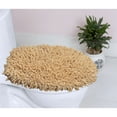 thumbnail image 1 of Home Weavers Fantasia Collection Toilet Lid Seat Cover, Elastic Edges, 100% Cotton Soft Universal Fit for Standard Oblong Round Elongated Bath Room Bowl Lids, Washable, 18"x18" Toilet Lid Cover Yellow, 1 of 6