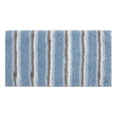 thumbnail image 1 of Home Weavers Glamour Collection 100% Polyester Microfiber Bathroom Rug, Water Absorbent Soft Microfiber Shaggy Mat - 24"x40" Blue - 24"x40", 1 of 5