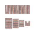 thumbnail image 1 of Home Weavers Glamour Collection 100% Polyester Microfiber Non-Slip Bath Rug,Extra Soft Microfiber Bedroom Rug with Anti-Slip Backing,Water/Dust Absorbent Fast Dry Shower Mat - 5PC Set, Pink, 1 of 5
