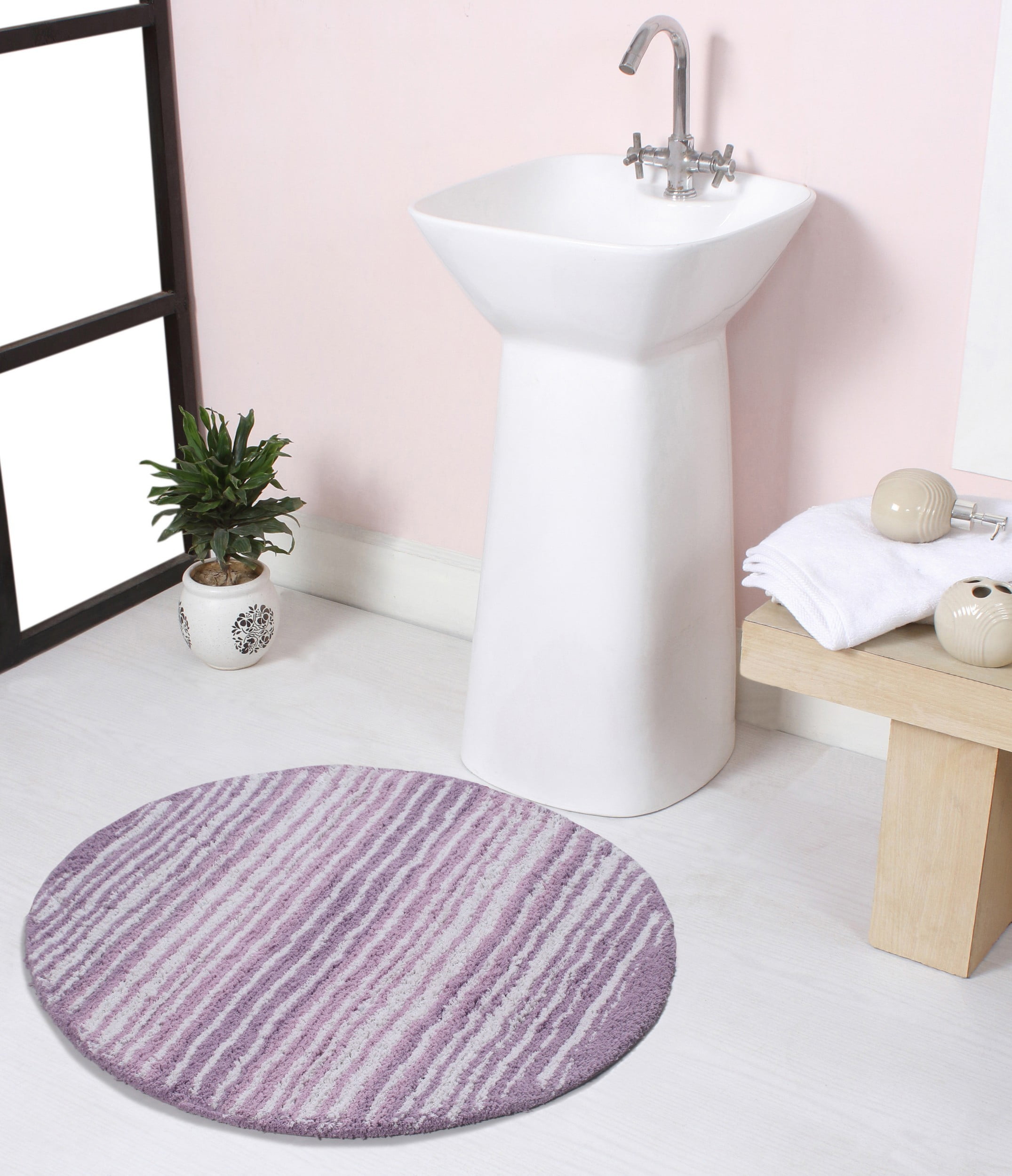 Home Weavers Gradation Collection 100 Cotton Tufted Round Shape