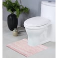 thumbnail image 1 of Home Weavers Gradation Collection Toilet Rugs U Shaped Contour, Thick Toilet Rug, Non-Slip Contour Mat for Bathroom Rug,100% Cotton Soft, Absorbent Water, Machine Washable, 20"x20" Contour, Pink, 1 of 7