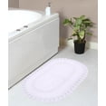 thumbnail image 1 of Home Weavers Hampton Crochet Bath Mat 100% Cotton Bathroom Rugs Set, Washable Rug, Extra Soft and Absorbent bath Rug, Kitchen Mat, Bath Mat Set, Bath Floor Mat Reversible, 21"x34" Rectangle, White, 1 of 4