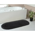 thumbnail image 1 of Home Weavers Hampton Crochet Bath Mat Cotton Bathroom Rugs, Machine Washable Rug, Extra Soft and Absorbent bath Rug, Kitchen Mat, Bath Mat Set, Bath Floor Mat Reversible, 21"x54" Runner, Gray, 1 of 5