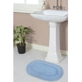 thumbnail image 1 of Home Weavers Hampton Crochet Bath Mat 100% Cotton Bathroom Rugs Set, Washable Rug, Extra Soft and Absorbent bath Rug, Kitchen Mat, Bath Mat Set, Bath Floor Mat Reversible, 17"x24" Rectangle, Blue, 1 of 5