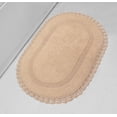 thumbnail image 1 of Home Weavers Hampton Crochet Bath Mat 100% Cotton Bathroom Rugs Set, Washable Rug, Extra Soft and Absorbent bath Rug, Kitchen Mat, Bath Mat Set, Bath Floor Mat Reversible, 24"x40" Rectangle, Linen, 1 of 5