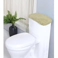 thumbnail image 1 of Home Weavers Hampton Crochet Bath Mat Cotton Tufted Bath Rug, Extra Soft and Absorbent Bath Rugs, Non-Slip Bath Carpet, Machine Wash Dry, bath rugs for Bathroom Floor, 10" x 22" Tank Cover, Green, 1 of 4