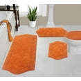 Home Weavers Inc Home Weavers Bathroom Rug, Cotton Soft, Water Absorbent Bath Rug, Non Slip