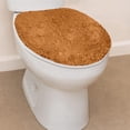 thumbnail image 1 of HOME WEAVERS Waterford Collection Cotton Toilet Lid Cover, 18" x 18", Terracotta, 1 of 9