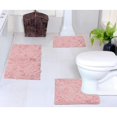 thumbnail image 1 of Home Weavers Inc Modesto Bath Rug 100% Cotton Non-Slip Bathroom Rug Set, 3 Piece Machine Washable- Bathroom Rug, Bath Rug, U Shaped Contour Pink, 1 of 5