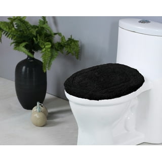 Black toilet store lid cover