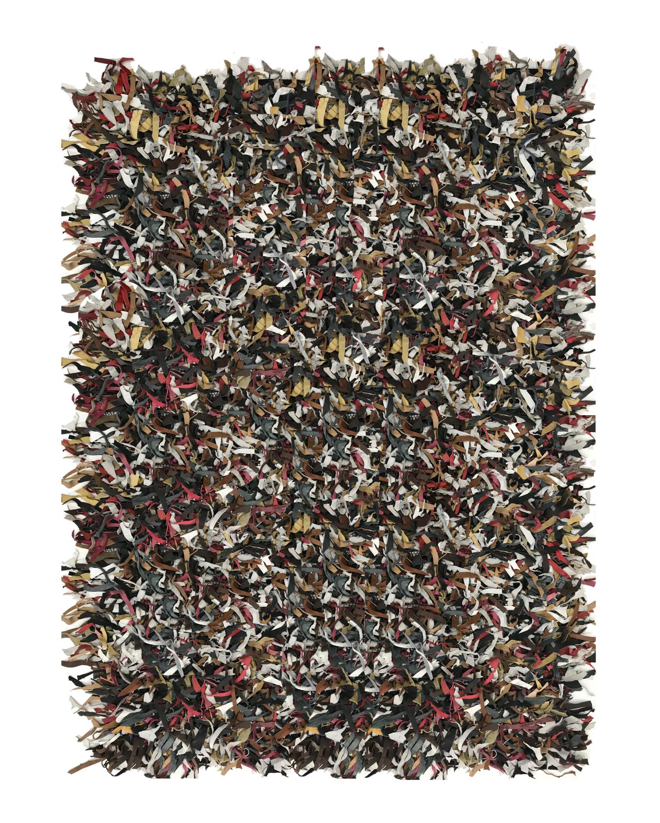 Home Weavers Leather Shaggy Collection Living Room Rug, Machine Washable Area Rugs, Rug For Living Room, Non Slip Accent Rugs, Soft Foldable Indoor Floor Carpet, Easy To Clean, 5' x 8', Multi