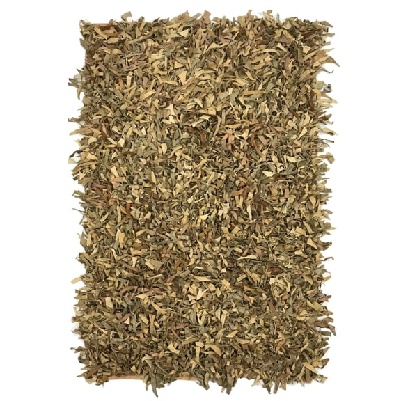 Home Weavers Leather Shaggy Collection Living Room Rug, Machine Washable Area Rugs, Rug For Living Room, Non Slip Accent Rugs, Soft Foldable Indoor Floor Rug, Easy To Clean, 3'5" x 5'5", Tan