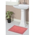 thumbnail image 1 of Home Weavers Luxury Bathroom Rug 100% Cotton Reversible Bathroom Rugs Set, Washable Rug, Soft Absorbent bath Rug, Bathroom rug, Kitchen Mat, Non Slip Bath Decor Mat Set, 17"x24" Rectangle, Coral, 1 of 5