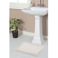 thumbnail image 1 of Home Weavers Luxury Bathroom Rug 100% Cotton Reversible Bathroom Rugs Set, Washable Rug, Soft Absorbent bath Rug, Bathroom Rug, Kitchen Mat, Non Slip Bath Decor Mat Set, 17"x24" Rectangle, Ivory, 1 of 4
