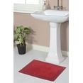 thumbnail image 1 of Home Weavers Luxury Bathroom Rug 100% Cotton Reversible Bathroom Rugs Set, Washable Rug, Soft Absorbent bath Rug, Bathroom rug, Kitchen Mat, Non Slip Bath Decor Mat Set, 17"x24" Rectangle, Red, 1 of 5