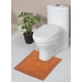 thumbnail image 1 of Home Weavers Luxury Bathroom Rug Toilet Rugs U Shaped Contour, Thick Toilet Rug, Non-Slip Contour Mat for Bathroom,100% Cotton Soft, Absorbent Water, Machine Washable, 20"x20" Contour, Terracotta, 1 of 2