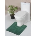 thumbnail image 1 of Home Weavers Luxury Bathroom Rug Toilet Rugs U Shaped Contour, Thick Toilet Rug, Non-Slip Contour Mat for Bathroom,100% Cotton Soft, Absorbent Water, Machine Washable, 20"x20" Contour, Bottle Green, 1 of 3