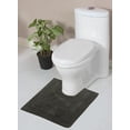 thumbnail image 1 of Home Weavers Luxury Bathroom Rug Toilet Rugs U Shaped Contour, Thick Toilet Rug, Non-Slip Contour Mat for Bathroom Rug,100% Cotton Soft, Absorbent Water, Machine Washable, 20"x20" Contour, Gray, 1 of 3