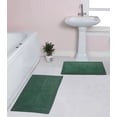 thumbnail image 1 of Home Weavers Luxury Collection 100% Cotton Reversible Bathroom Rug Set Machine Washable Bath Rug-21"x34", Bathroom Rug- 24"x40", Bottle Green Color 2 Piece Bath Rug set, 1 of 5