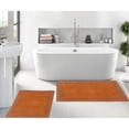 thumbnail image 1 of Home Weavers Luxury Collection 100% Cotton Reversible Bathroom Rug Set Machine Washable Bathroom Rug-17"x24", Bathroom Rug- 24"x40", Terracotta Color 2 Piece Bath Rug set, 1 of 7