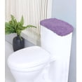 thumbnail image 1 of Home Weavers Luxury Collection 100% Cotton Tufted Bath Rug, Extra Soft and Absorbent Bath Rugs, Non-Slip Bath Rug, Machine Wash Dry, bath Rugs for Bathroom Floor, 10" x 22" Tank Cover, Purple, 1 of 4