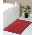 thumbnail image 1 of Home Weavers Luxury Collection Bathroom Rug 100% Cotton Reversible Bathroom Rugs Set, Washable Bath Rug, Extra Soft Absorbent Bath rug, Kitchen Mat, Non Slip Bath Mat Set, 21"x34" Rectangle, Red, 1 of 3