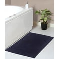 thumbnail image 1 of Home Weavers Luxury Collection Bathroom Rug 100% Cotton Reversible Bathroom Rugs Set, Washable Bath Rug, Extra Soft Absorbent Bath Rug, Kitchen Mat, Non Slip Bath Mat Set, 21"x34" Rectangle, Navy, 1 of 2