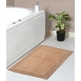 thumbnail image 1 of Home Weavers Luxury Collection Bathroom Rug 100% Cotton Reversible Bathroom Rugs Set, Washable Bath Rug, Extra Soft Absorbent Bath Rug, Kitchen Mat, Non Slip Bath Mat Set, 21"x34" Rectangle, Linen, 1 of 5