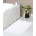 thumbnail image 1 of Home Weavers Luxury Collection Bathroom Rug 100% Cotton Reversible Bathroom Rugs Set, Washable Bath Rug, Extra Soft Absorbent Bath rug, Kitchen Mat, Non Slip Bath Mat Set, 21"x34" Rectangle, White, 1 of 5