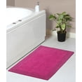 thumbnail image 1 of Home Weavers Luxury Collection Bathroom Rug 100% Cotton Reversible Bathroom Rugs Set, Washable Bath Rug, Soft Absorbent Bath rug, Kitchen Mat, Non Slip Bath Mat Set, 21"x34" Rectangle, Hot Pink, 1 of 3