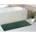 thumbnail image 1 of Home Weavers Luxury Collection Bathroom Rug 100% Cotton Reversible Bathroom Rugs Set, Washable Rug, Extra Soft Absorbent bath Rug, Kitchen Mat, Non Slip Bath Mat Set, 21"x54" Runner, Bottle Green, 1 of 2