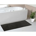 thumbnail image 1 of Home Weavers Luxury Collection Bathroom Rug 100% Cotton Reversible Bathroom Rugs Set, Washable Rug, Soft Cotton Extra Soft Absorbent bath Rug, Kitchen Mat, Non Slip Bath Mat Set, 21"x54" Runner, Gray, 1 of 3