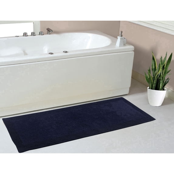 Home Weavers Luxury Collection Bathroom Rug 100% Cotton Tufted Bathroom Rug, Soft and Absorbent Bath Rugs, Non-Slip Bath Rug, Machine Wash Dry Bath Mats for Bathroom Floor- 21"x54" Runner
