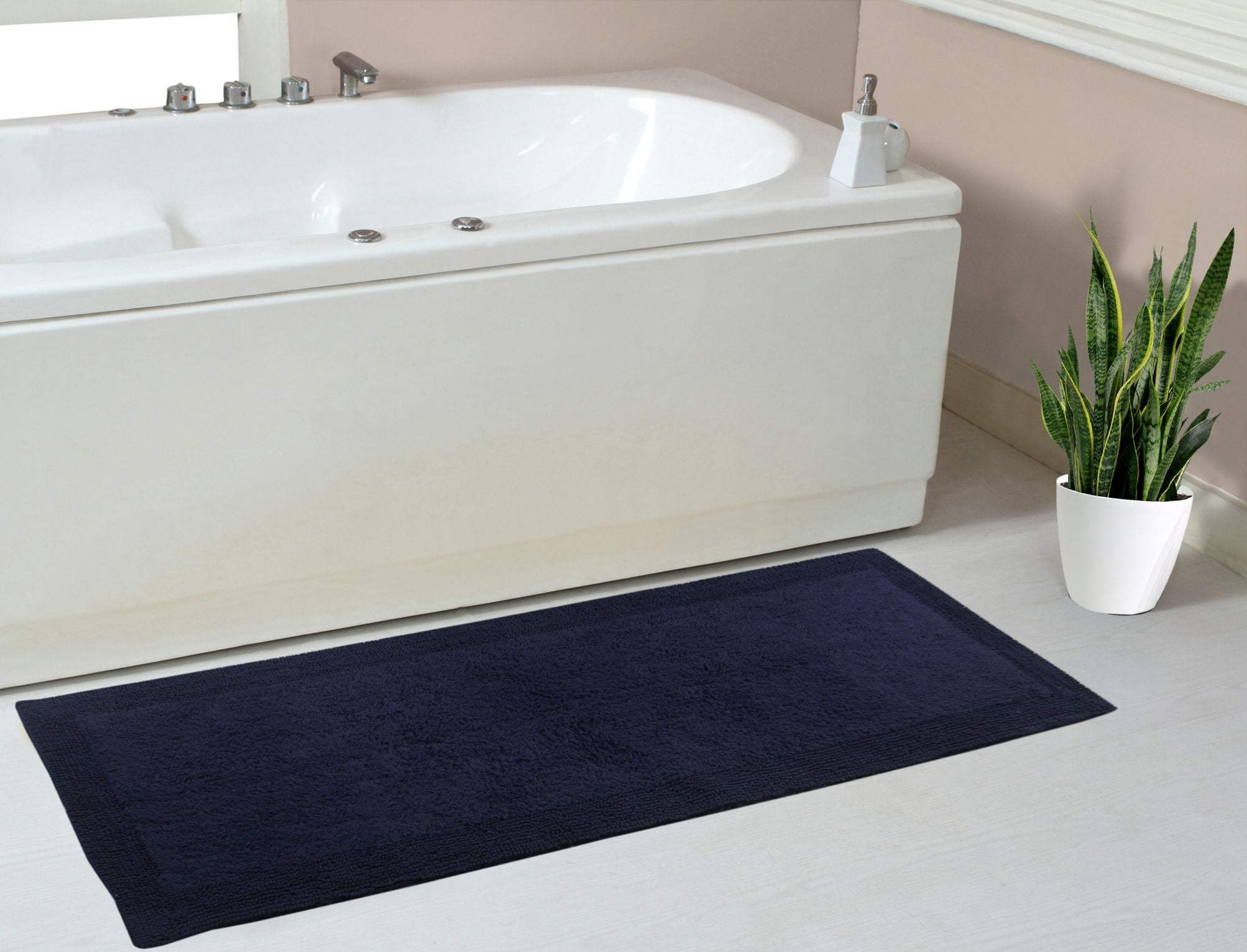 Home Weavers Luxury Collection Bathroom Rug 100 Cotton Reversible