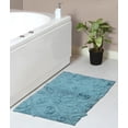 thumbnail image 1 of Home Weavers Modesto Bath Rug 100% Cotton Bathroom Rugs Set, Washable Rug, Extra Soft Cotton & Water Absorbent bath Rug, Kitchen Mat, Bath Mat Set, Bath Floor Mat Non Slip, 21"x34" Rectangle, Blue, 1 of 8