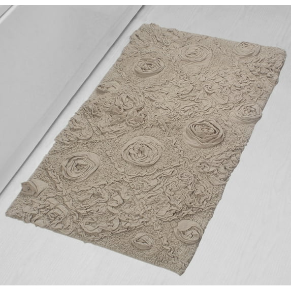 Home Weavers Modesto Bath Rug 100% Cotton Bathroom Rugs Set, Washable Rug, Soft Cotton Extra Soft and Absorbent bath Rug, Kitchen Mat, Bath Mat Set, Bath Floor Mat Non Slip, 24"x40" Rectangle, Linen