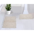 thumbnail image 1 of Home Weavers Modesto Bath Rug 100% Cotton Non-Slip Bathroom Rug Set Machine Washable Bathroom Rug-17"x24", Bath Rug- 21"x34", Ivory Color 2 Piece Bath Rug set, 1 of 9