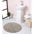 thumbnail image 1 of Home Weavers Modesto Collection 100% Cotton Tufted Round Bath Rugs, Extra Soft and Absorbent Bath Rugs, Non-Slip Round Bath Mats, Machine Washable, Round Bath Mats for Bathroom, 22" Round, Linen, 1 of 1