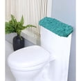 thumbnail image 1 of Home Weavers Modesto Collection 100% Cotton Tufted Tank Lid Cover, Extra Soft and Absorbent Tank Lid Cover, Machine Washable, Bathroom Tank Lid Cover 10"x22" Tank Lid Cover, Turquoise, 1 of 5