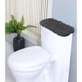 thumbnail image 1 of Home Weavers Modesto Collection 100% Cotton Tufted Tank Lid Cover, Extra Soft and Absorbent Tank Lid Cover, Machine Washable, Bathroom Tank Lid Cover, 10"x22" Tank Lid Cover, Gray, 1 of 5