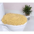 thumbnail image 1 of Home Weavers Modesto Collection 100% Cotton Tufted Toilet Lid Cover, Extra Soft and Absorbent Toilet Lid Cover, Machine Washable, Bathroom Toilet Lid Cover, 18"x18" Toilet Lid Cover, Yellow, 1 of 5
