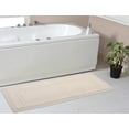 thumbnail image 1 of Home Weavers Opulent Bath Mat 100% Cotton Bathroom Rugs Set, Bathroom Decore, Washable Rug, Extra Soft & Absorbent bath Rug, Kitchen Mat, Bath Mat Set, Bath Floor Mat Reversible, 21"x54" Runner, Ivory, 1 of 9