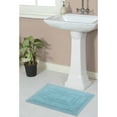 thumbnail image 1 of Home Weavers Inc Home Weavers Opulent Bathmat Absorbent Cotton Machine Washable, Reversible Bath Rug Aqua 17"x24", 1 of 5